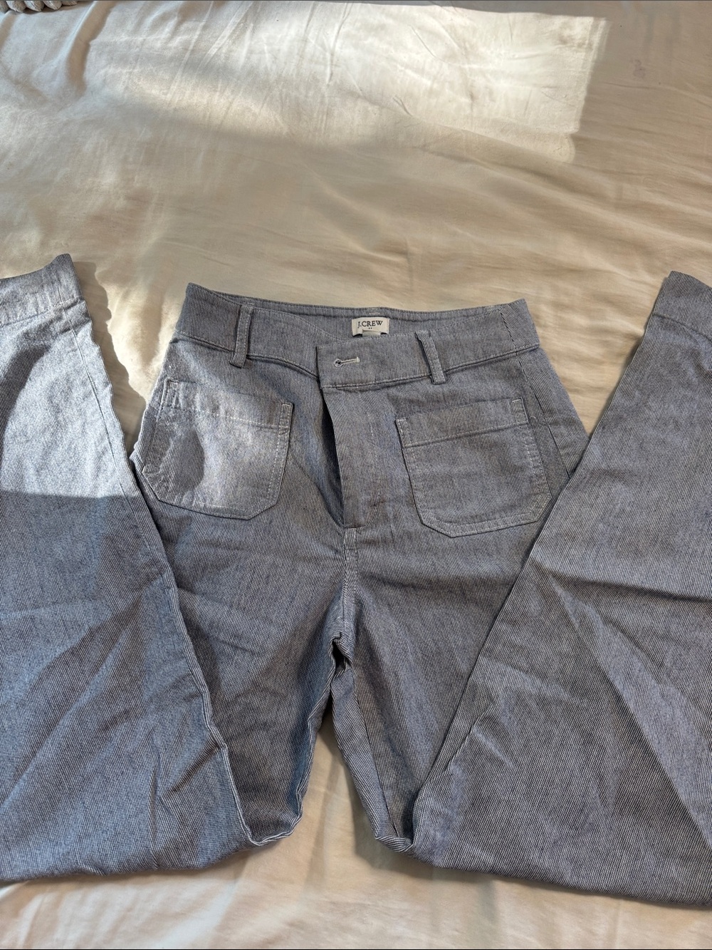 J. Crew Heather Gray Straight Leg Pants